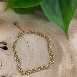 Go Dutch Label armband | schakel goud.