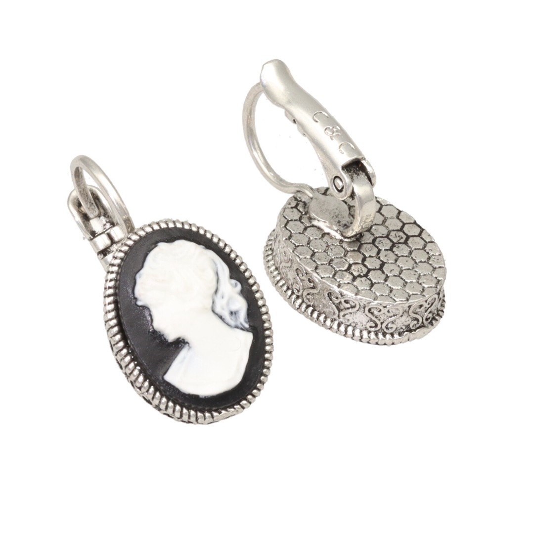 Camps & Camps oorbellen Cameo Black