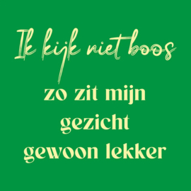 homebound tegeltje ik kijk niet boos
