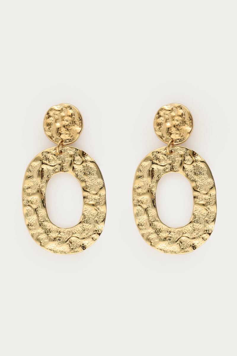 my jewellery Statement oorbellen munt & grote ovaal