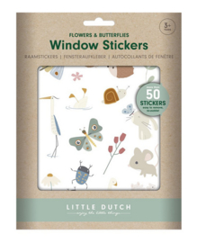Little Dutch raamstickers | Flowers en butterflies