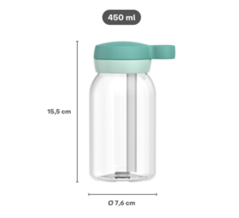 Mepal little dutch Campus drinkfles met rietje 450 ml - Fairy Wonders