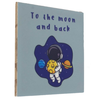 homebound tegeltje to the moon and back