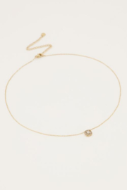 my jewellery ketting | Stras vierkant groot goud