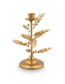 vtwonen kandelaar leaves gold 21.5cm