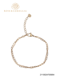 rose en camellia armband dubbel