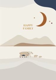 wenskaart Saskia Rasink | happy family