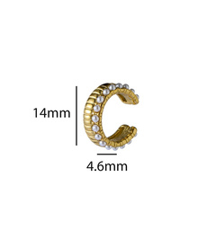 Go Dutch Label Double Pearly earcuff goud