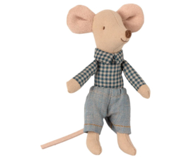 Maileg muis kleine broer in luciferdoosje
