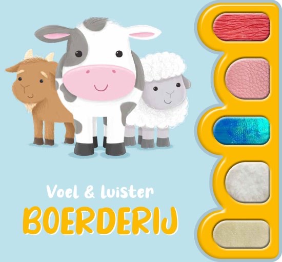 boerderij | voel en luister boek karton