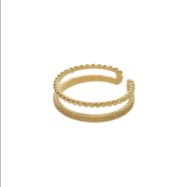 Camps & Camps ring | Double Ring With Dots