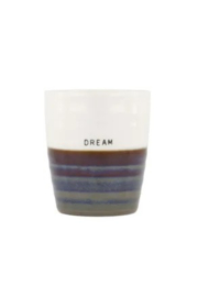 Zusss koffiemok dream warmgrijs/wit