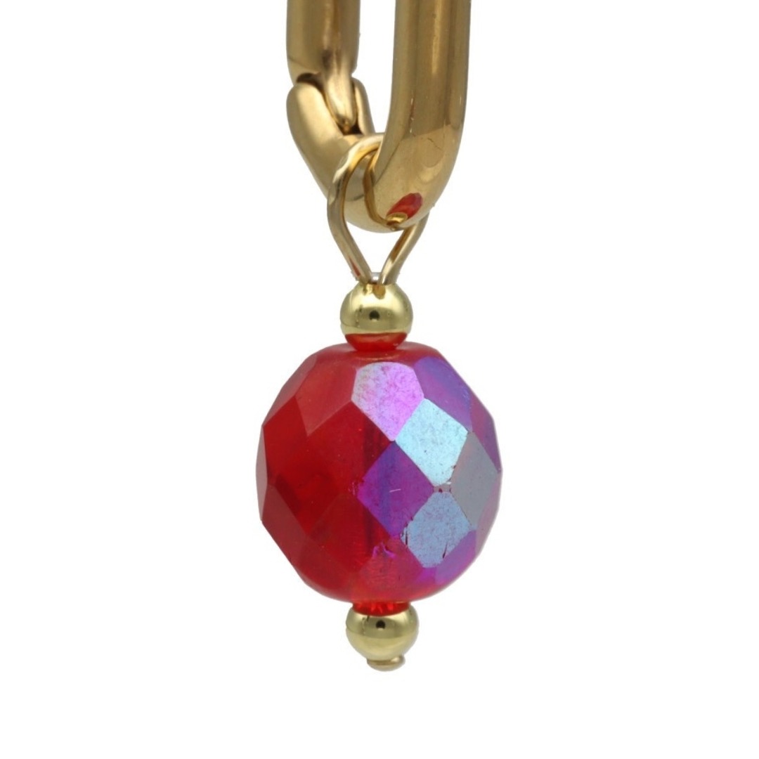 camps & camps oorbellen Glass Bead Siam