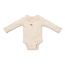 Little Dutch new born little farm romper lange mouw sand melee