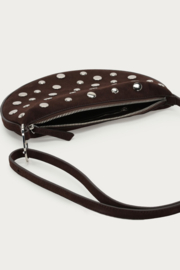 My Jewellery Bruine crossbody tas met studs