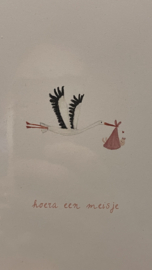 Nadine illustraties | hoera een meisje