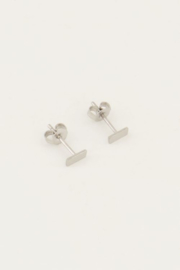 My Jewellery oorbellen | oorbellen studs rechthoekje zilver *