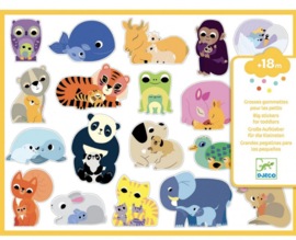 Djeco stickers | dierenmoeders met hun baby's