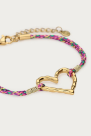 MyJewellery Sunrocks touw armbandje open hart