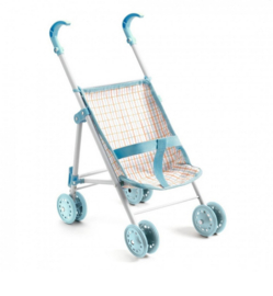 Djeco pomea | poppenbuggy geruit