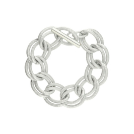 Camps & Camps armband Double Relief Kapittel Bracelet zilver