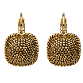 Camps & Camps oorbellen | goud squared dormeuses