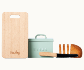 Maileg Mini broodtrommel met plank en mes