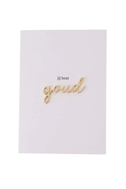 zusss Wenskaart Magneet Jij Bent Goud