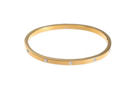 Go Dutch Label armband Stone Bangle - 14K
