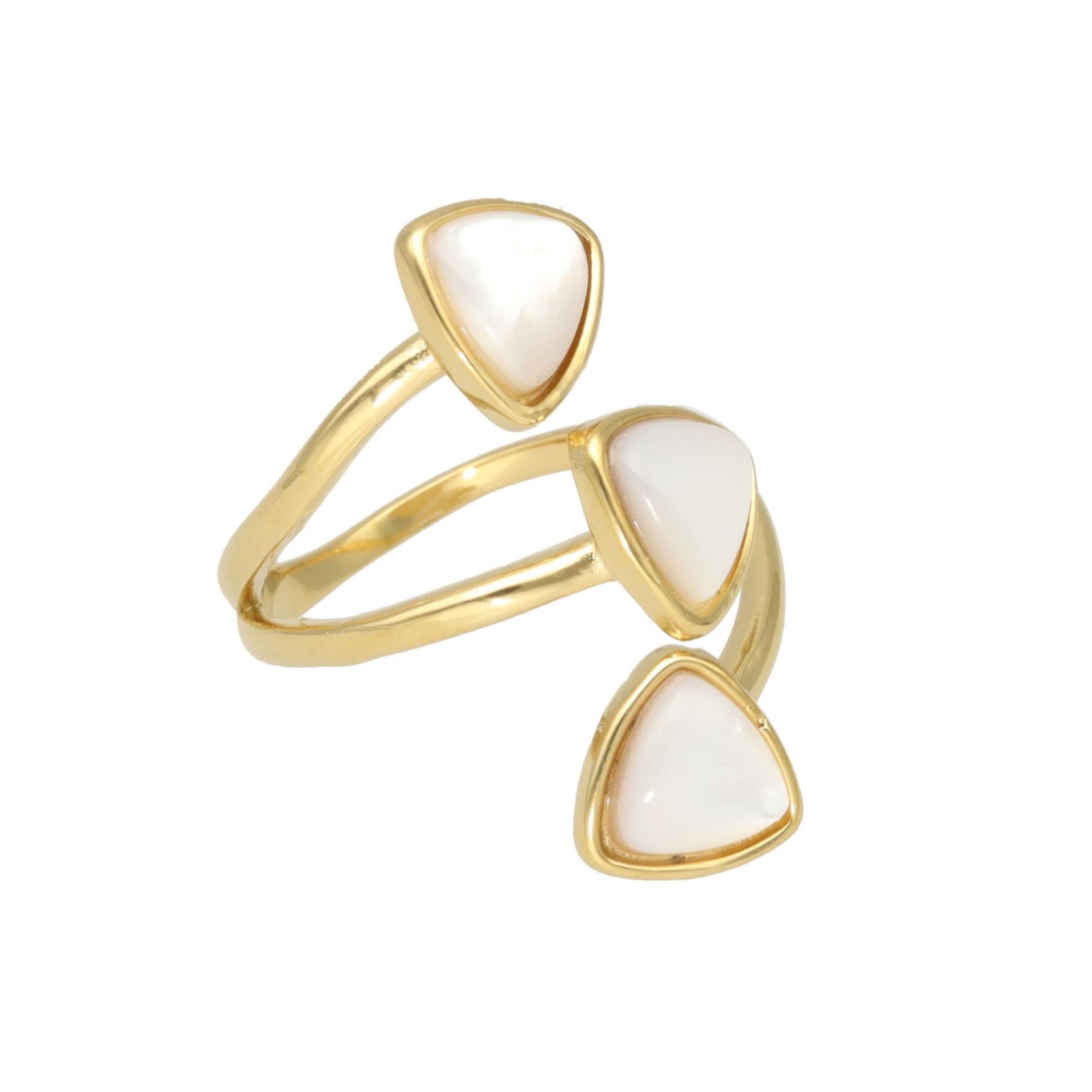 Camps & Camps golden asymmetrical ring