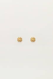 My jewellery oorbellen studs klaver bloem goud