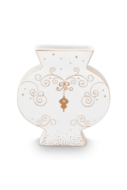 Pip Studio Royal Winter vaas |  wit goud 16.5 cm