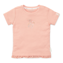 Little Dutch t-shirt korte mouw flower pink