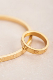 My Jewellery ring | ring met gegraveerde hartjes goud