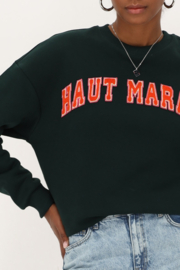 My Jewellery donkergroene sweater Haut marais