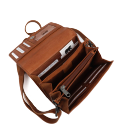 Bear design Enveloptas ' Elly' cognac