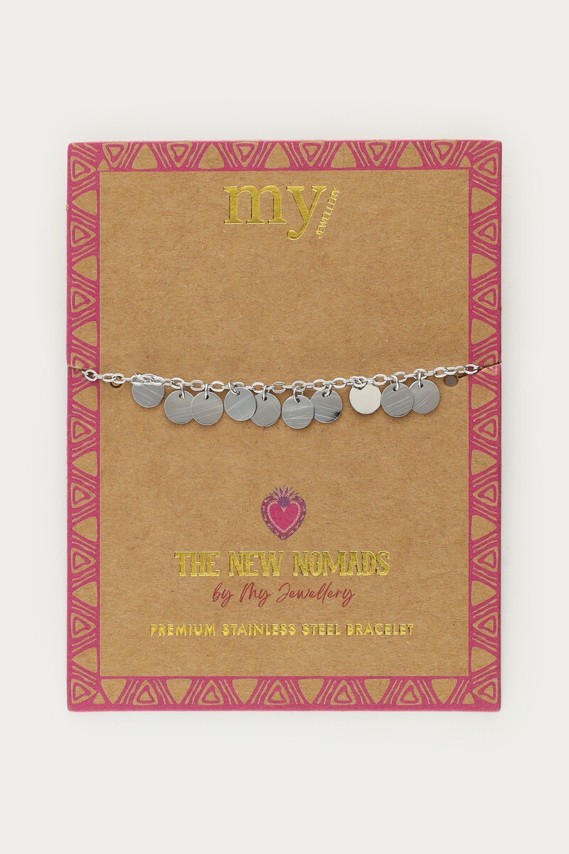 my jewellery Nomads armband met muntjes zilver