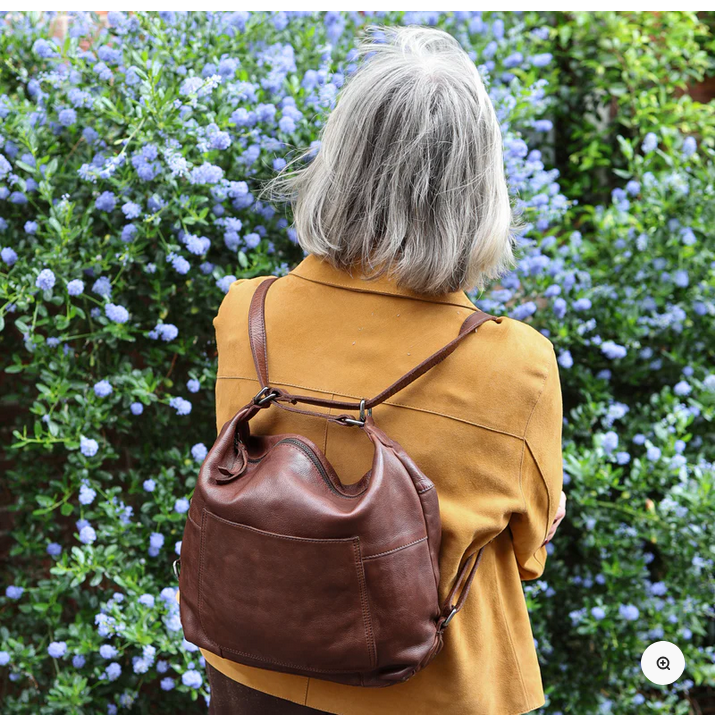 Bear Design schoudertas/rugtas 'Veerle' cognac