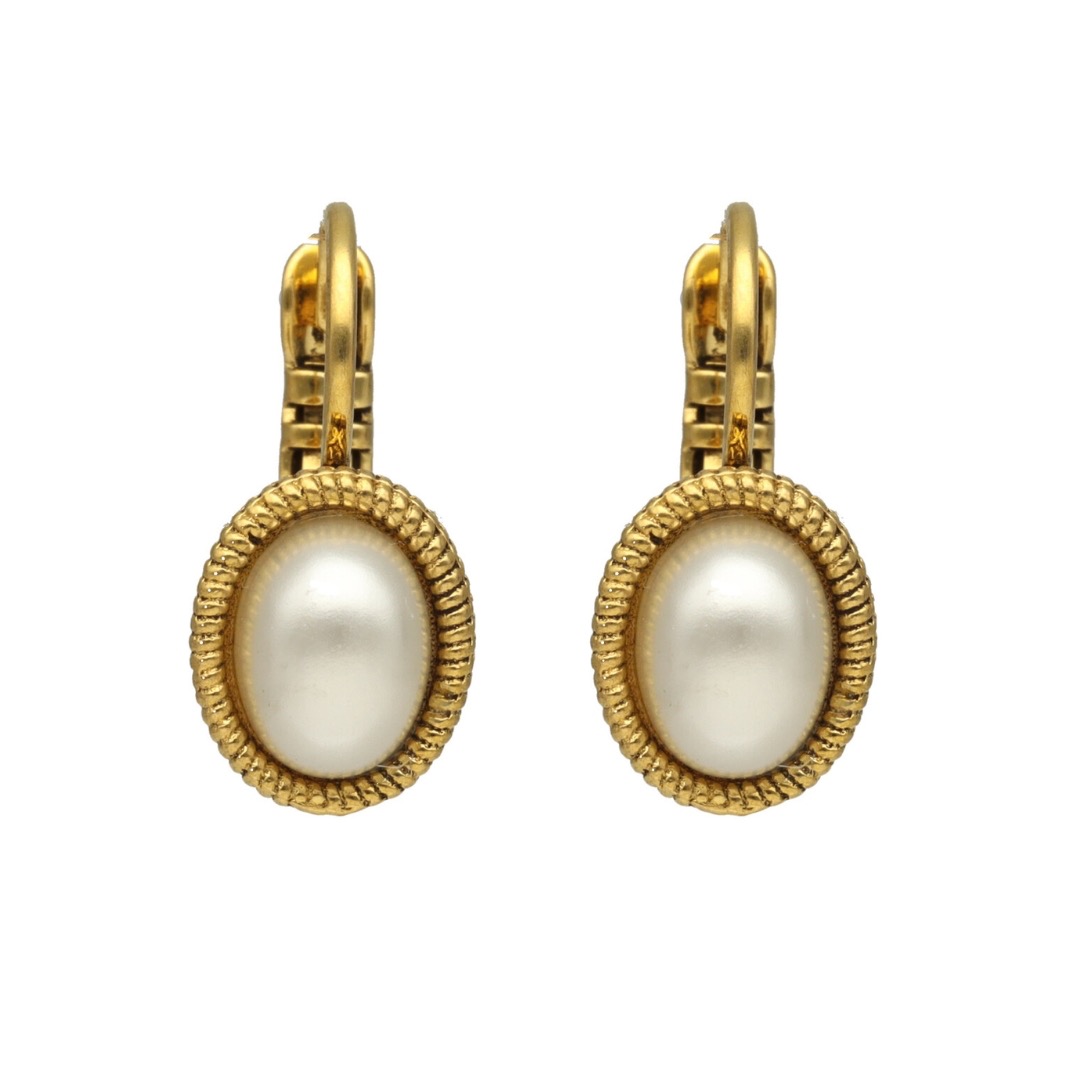 Camps & Camps oorbellen Pearl White
