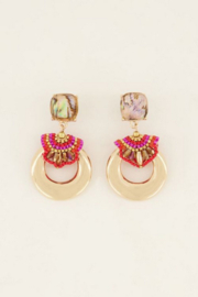 My Jewellery oorbellen | statement oorhangers met kralen details goud*