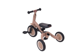 loopfiets 4 in 1 driewieler Lio met duwstang | macchiato bruin