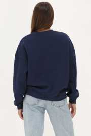 My Jewellery donkerblauwe sweater "Hotel amour"