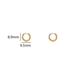 Go Dutch Label oorbellen basic hoop 6mm goud
