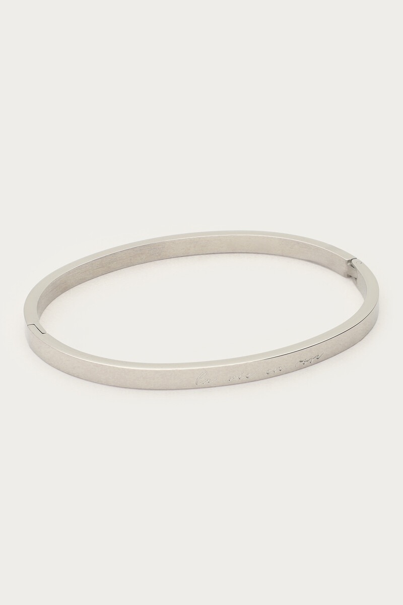 My Jewellery Bangle "la vie en rose" zilver