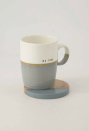 Zusss theemok me time wit/grijsblauw