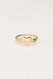 My Jewellery vintage ring met hartje minimalistisch