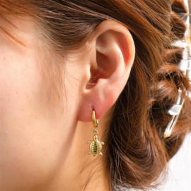 Go Dutch Label Simple Turtle Hoop - 14K