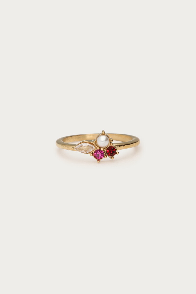 My Jewellery Mystic ring met imitatieparel en stenen