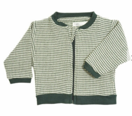 Snoozebaby riffle bomber | woven green square mt 56