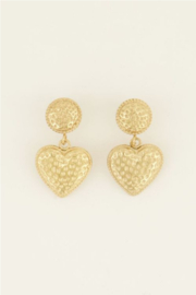 my jewellery oorbellen | Statement oorhanger met hartje